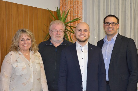 von links: Angelika Löber, Klaus Eckel, Julian Schweitzer, Sören Bartol